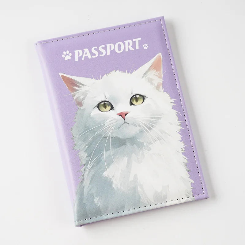 2025 UV Color Printing Cute Pet Passport Holder Travel Wallet Passport Cover Passport Wallet Id Card Holder Plane Ticket Holder