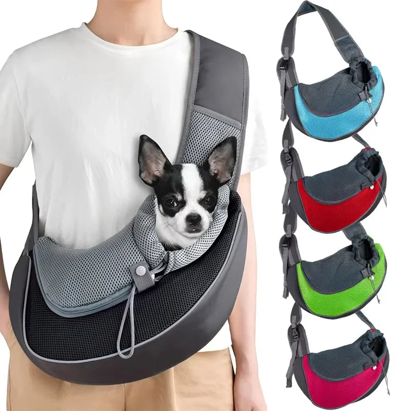 CANBOUN Pet Cat Dog Carrier Backpack Travel Tote Shoulder Bags Mesh Sling Carry Pack Pet Carrying Supplies Crossbody Shoulder Ba