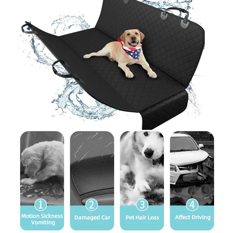 Dog Car Seat Cover Waterproof Pet Travel Carrier Hammock Rear Back Protector Mat Safety For Dogs Pad