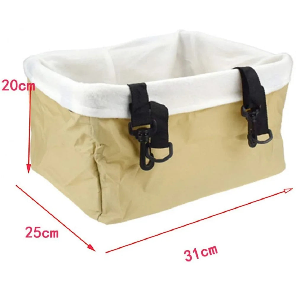 Pet Car Carrier Seat Bag Waterproof Basket Folding Hammock Pet Carriers Bag For Small Cat Dogs Safety Travelling Bag