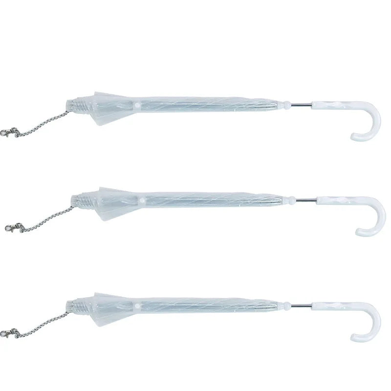 Pet Umbrella Teddy Small Dog Umbrella with Traction Dog Chain Walking Umbrella Rainy Travel Convenient Dog Raincoat Umbrella