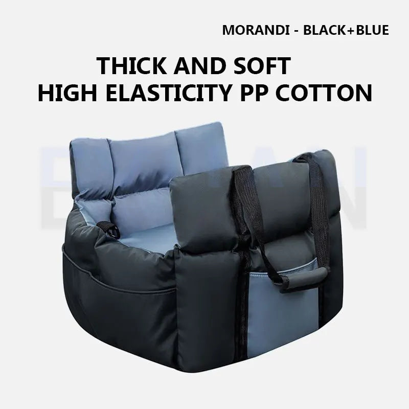 Car Mounted Dog Kennel Travel Cat Pet Car Cushion Soft Pet Bed Tent Removable Cushion Car Outdoor Dog Safety Seat Ride Soft Nest