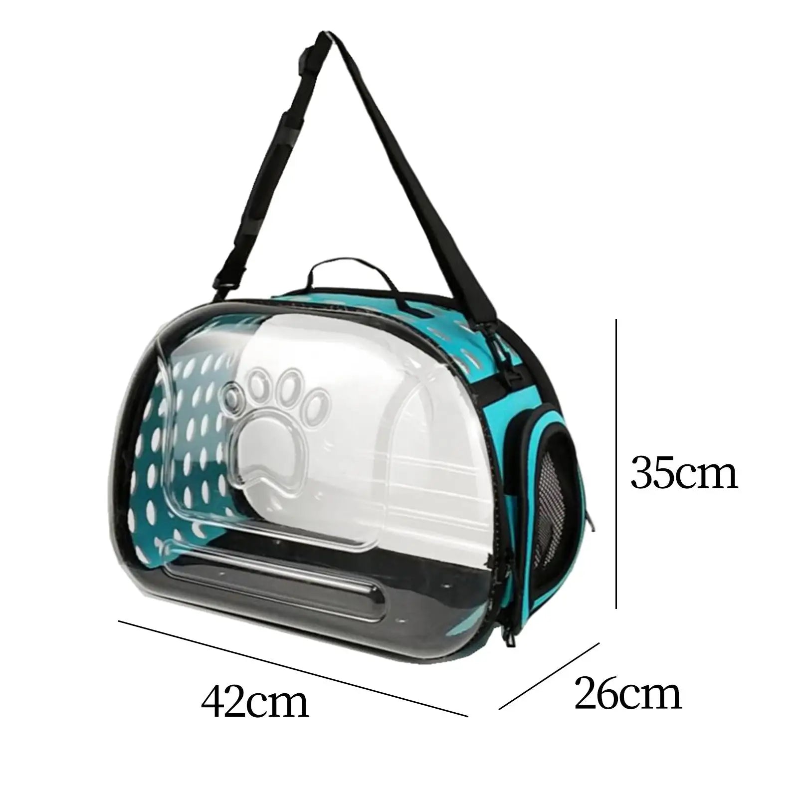 Transparent Cat Carrier Foldable Outdoor Pet Carry Bag for Dog Cat Crossbody Breathable Collapsible Travel Cat Carrier Bag