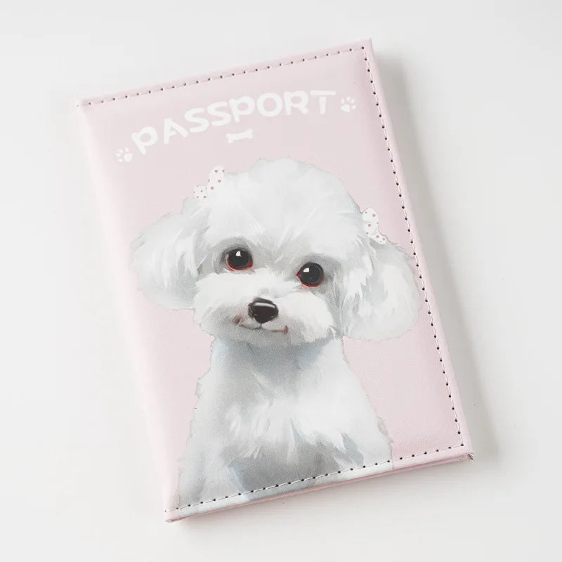 2025 UV Color Printing Cute Pet Passport Holder Travel Wallet Passport Cover Passport Wallet Id Card Holder Plane Ticket Holder