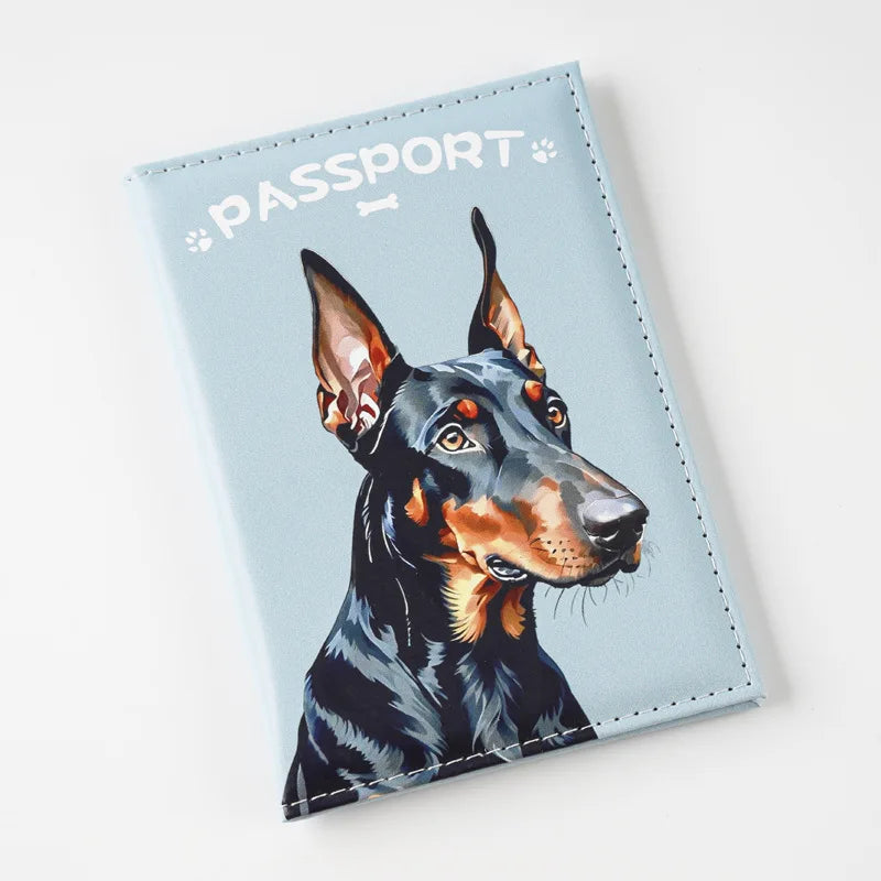 2025 UV Color Printing Cute Pet Passport Holder Travel Wallet Passport Cover Passport Wallet Id Card Holder Plane Ticket Holder