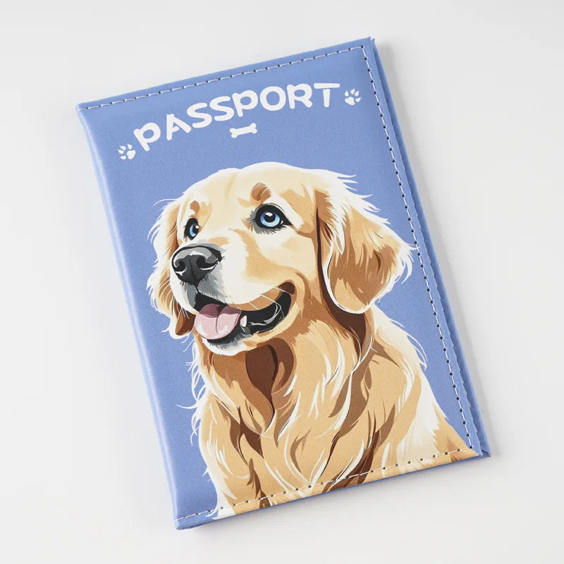 2025 UV Color Printing Cute Pet Passport Holder Travel Wallet Passport Cover Passport Wallet Id Card Holder Plane Ticket Holder